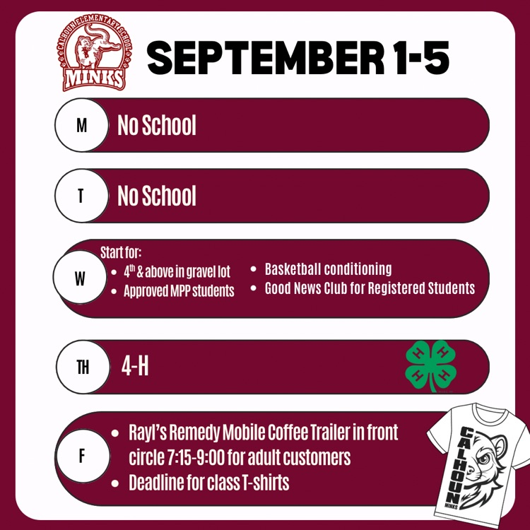 Sept 1-5