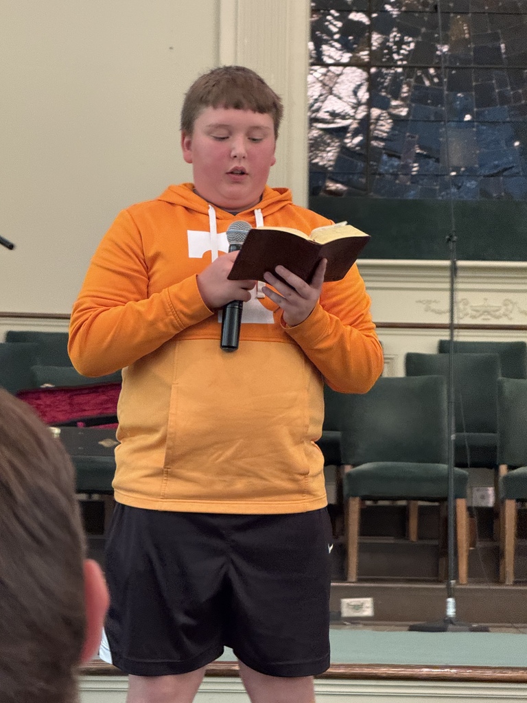 student speaking