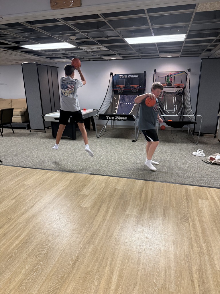 students playing