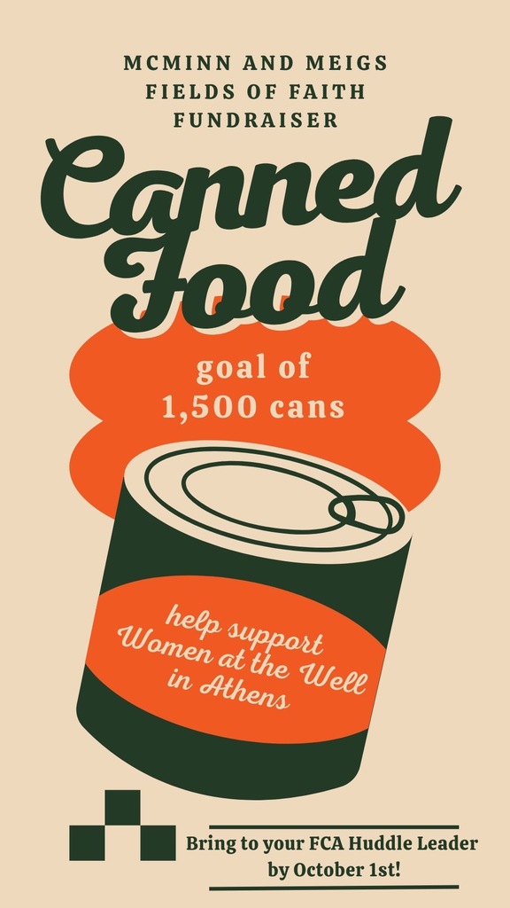 canned food flyer
