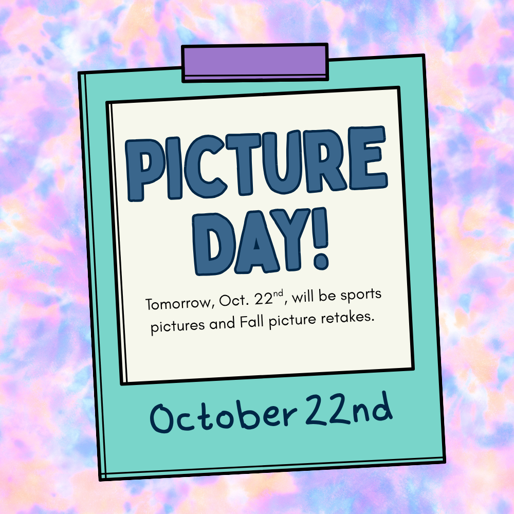 Picture Day Classroom Announcement in Colorful Illustrative Style