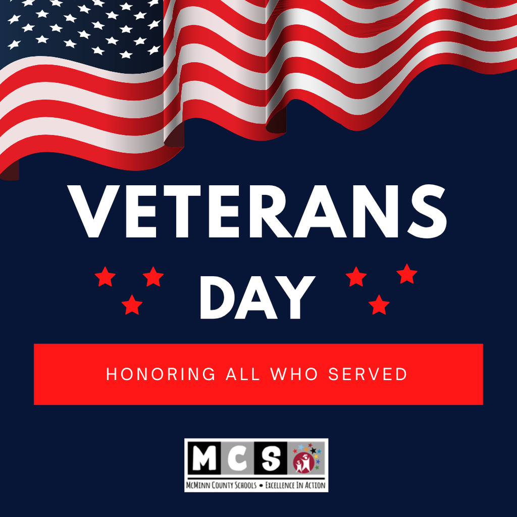 Navy Blue & Red American Veterans Day Instagram Post