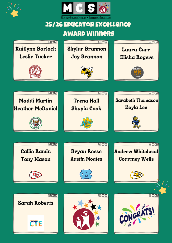 Educator Excellence Winners