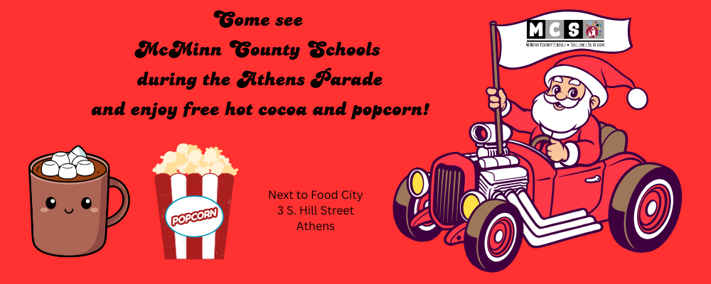 Parade and free Hot cocoa and popcorn