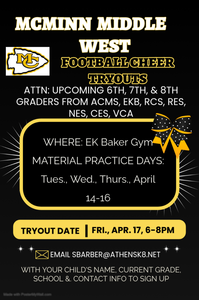 mcminn west cheer football flyer