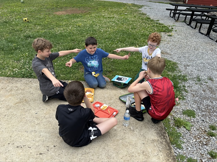 students talking