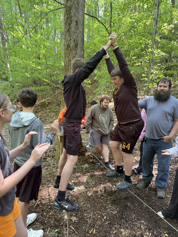 students playing
