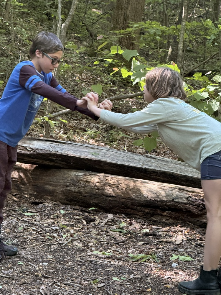 students playing