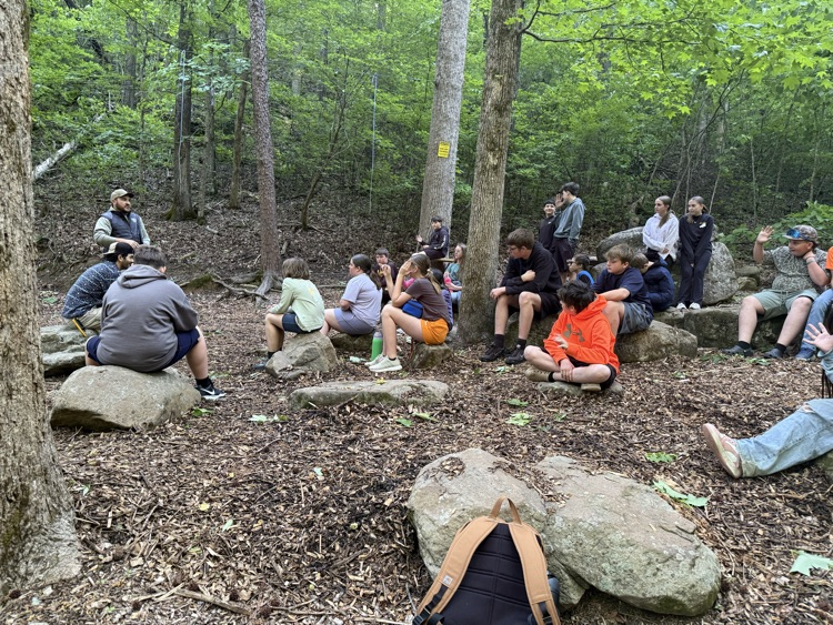 students playing