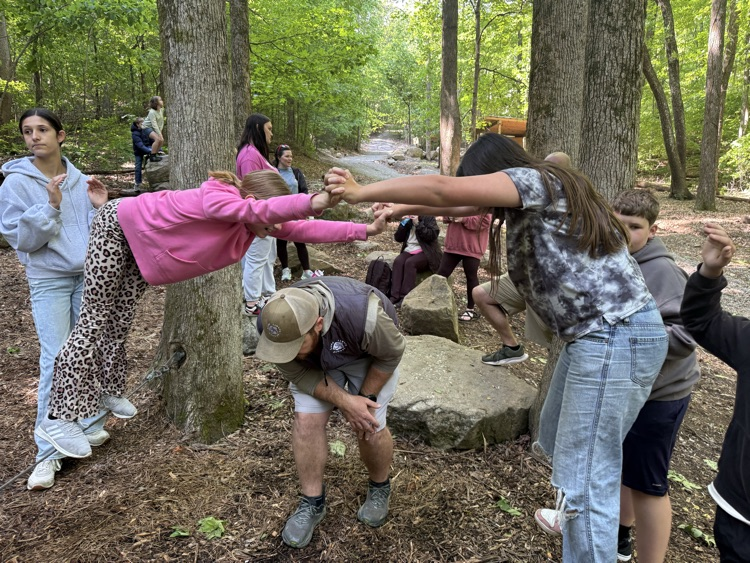 students playing