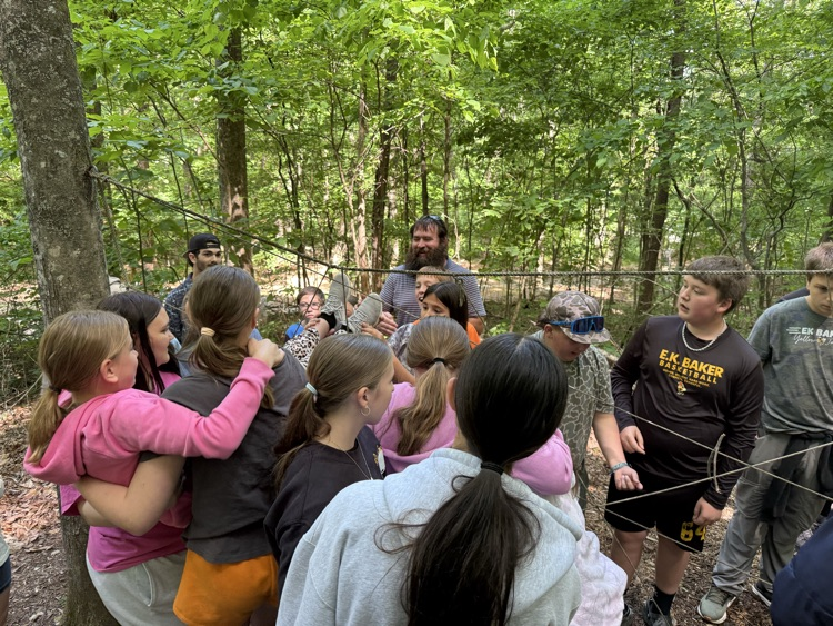 students playing