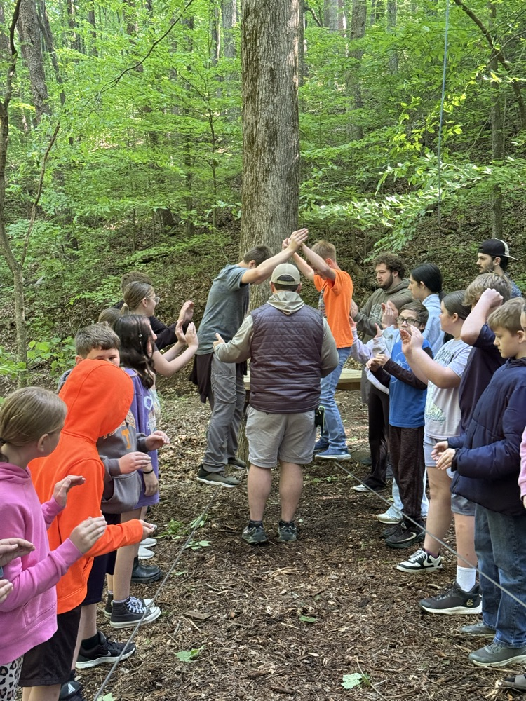 students playing