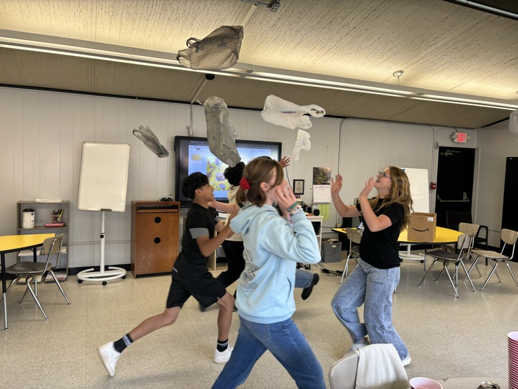 students playing
