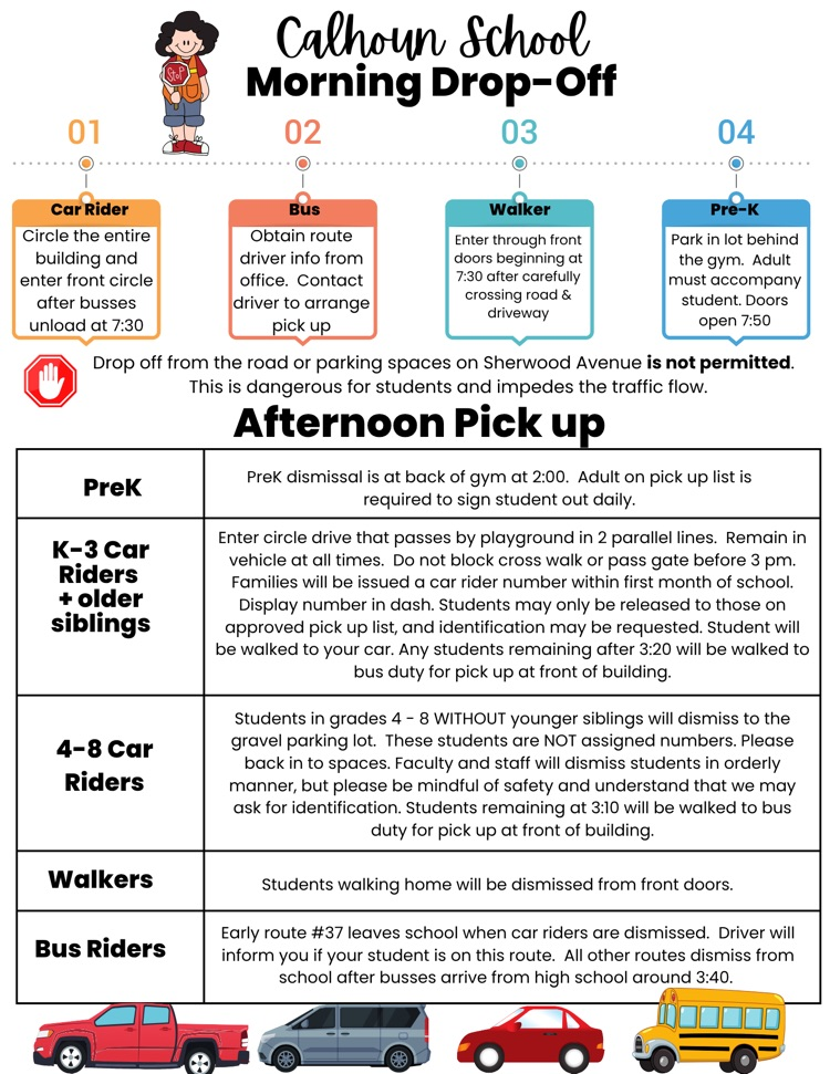 drop off & pick up