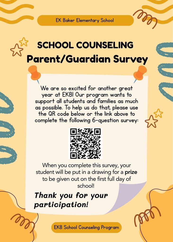 Parent survey poster
