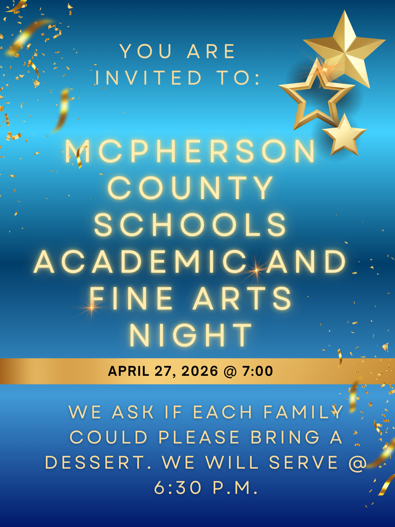 MCS Academic and Fine Arts night flyer. 