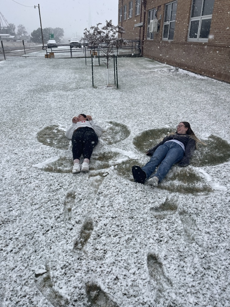 Senior snow angels .
