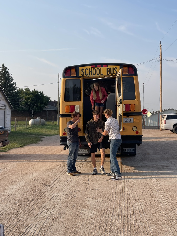 Junior and Senior High bus drills.
