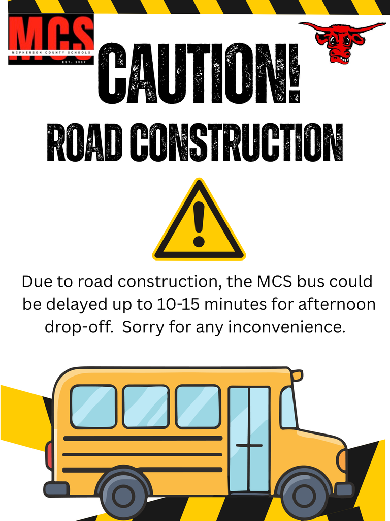 Road construction can cause a 10-15 minute delay in drop-off.