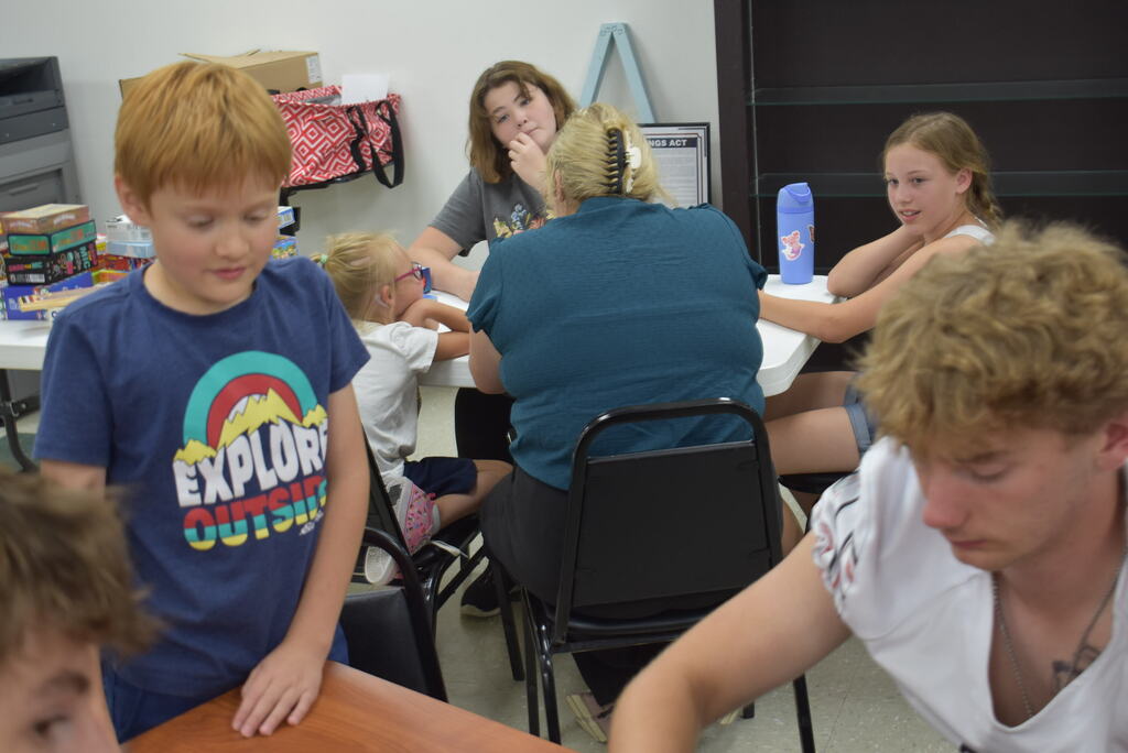 Board games and cards with K-12. 