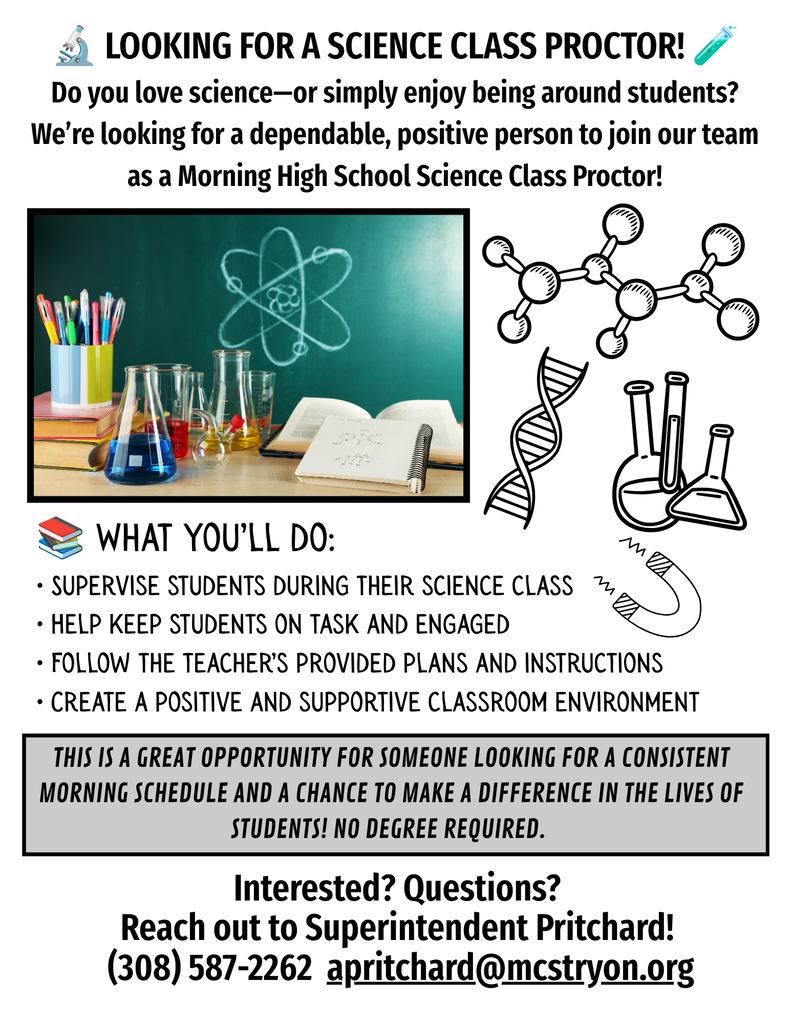 Science Proctor Listing