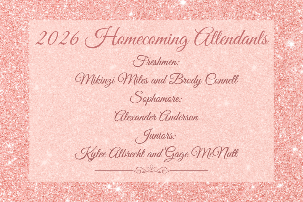 2026 Homecoming Attendants.  