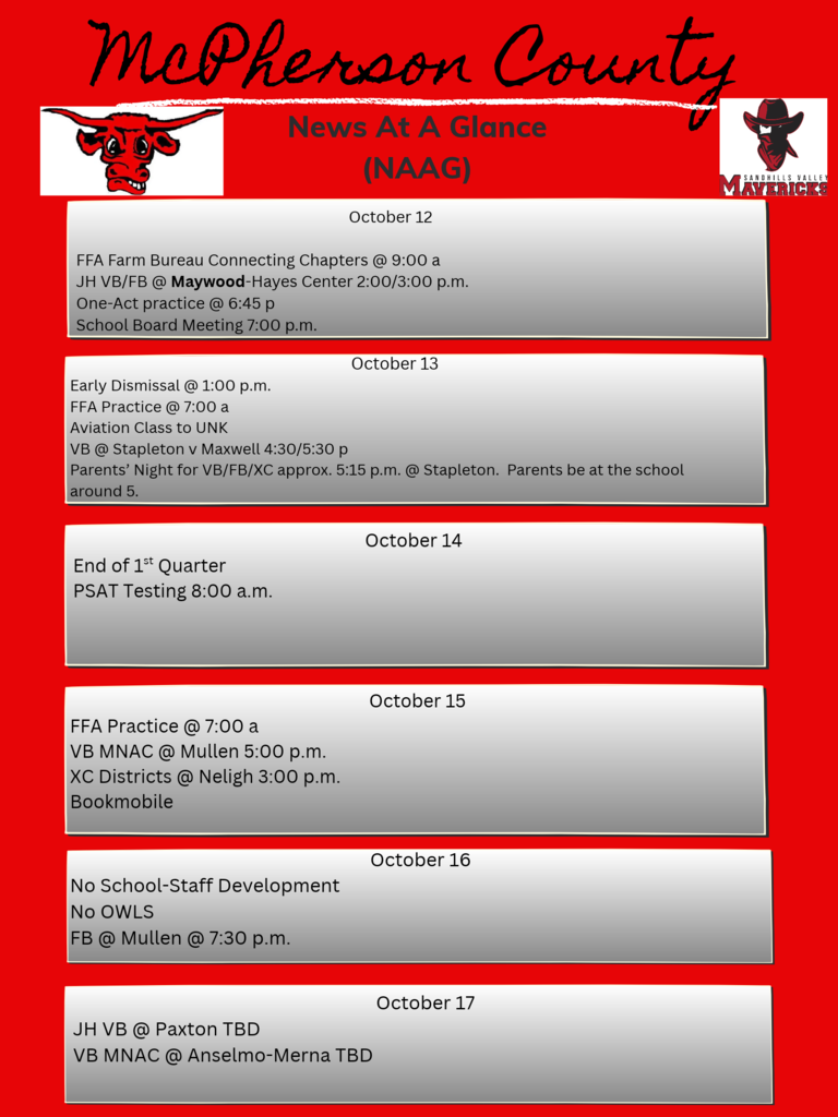 Semester 1, week 10 2026 activities.