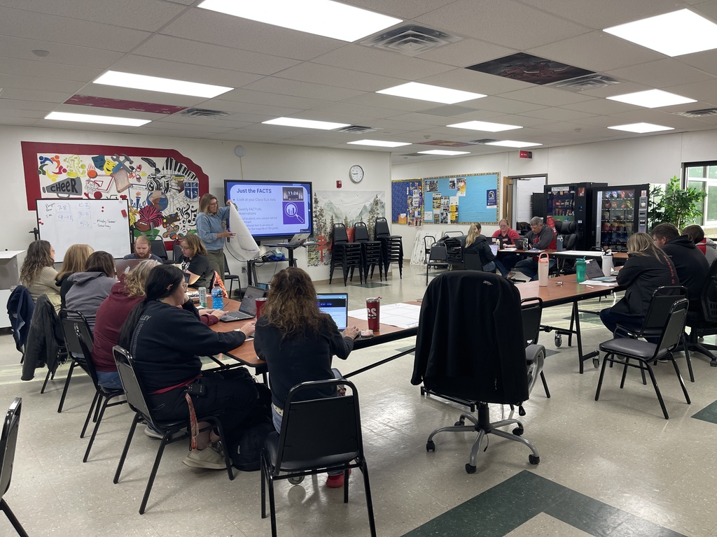 MCS staff working in a professional development to help our students be the best. 