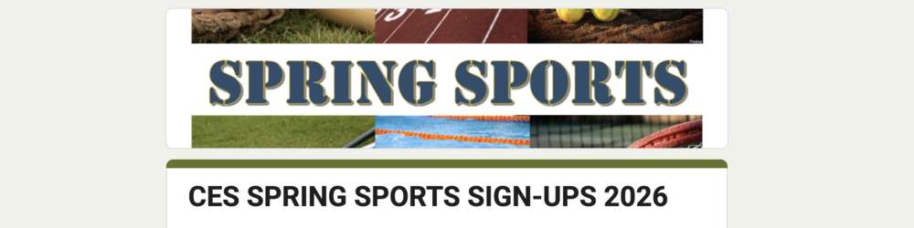 spring sports sign up
