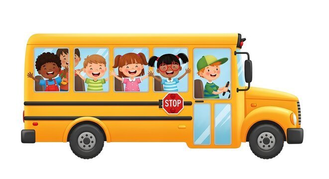 bus with kids