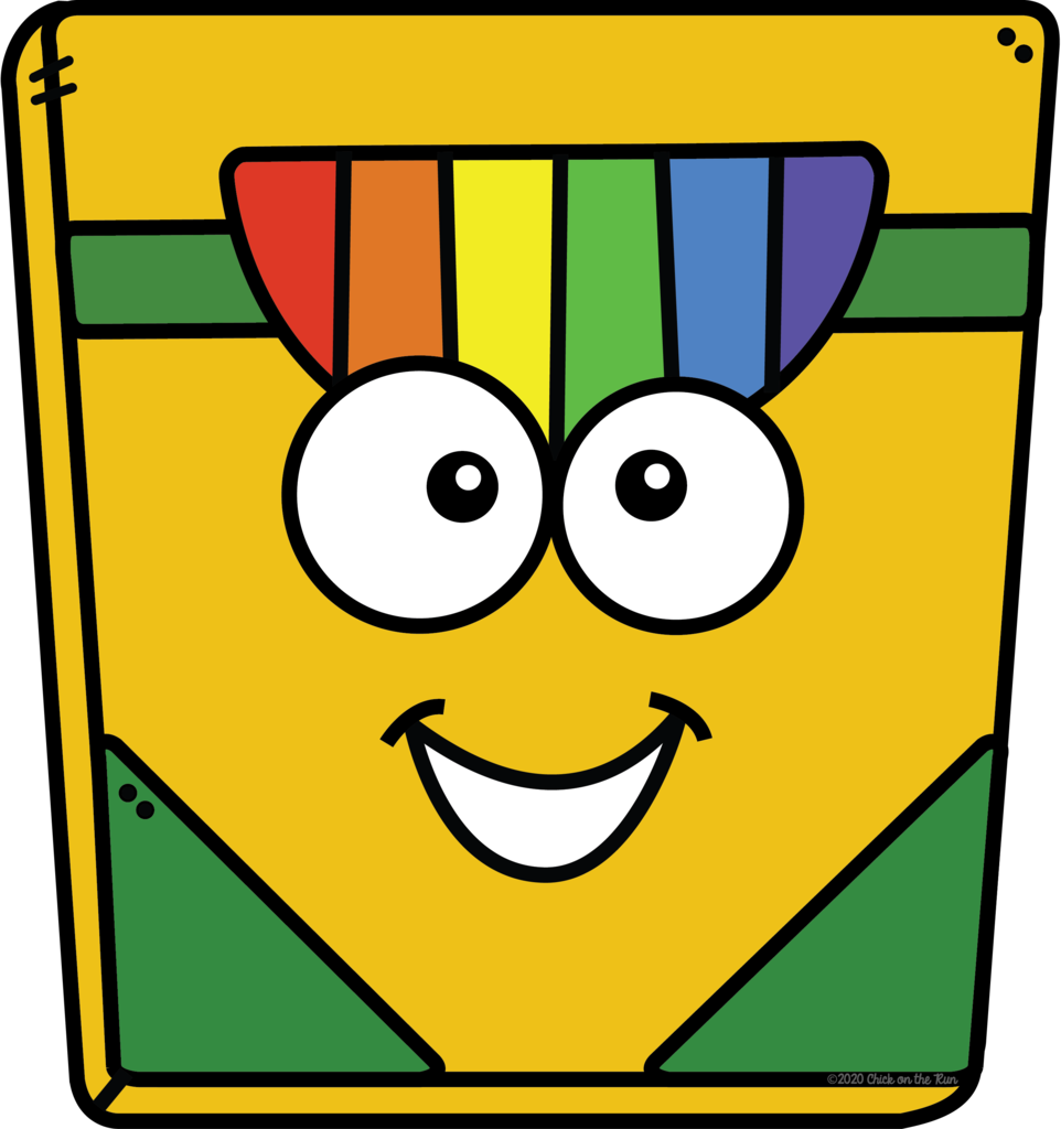 School Supplies Clipart of Crayon Box