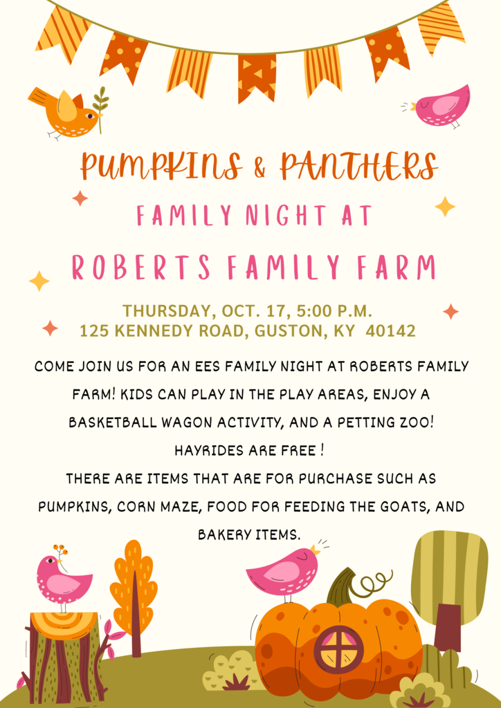 Pumpkins & Panther Family Night