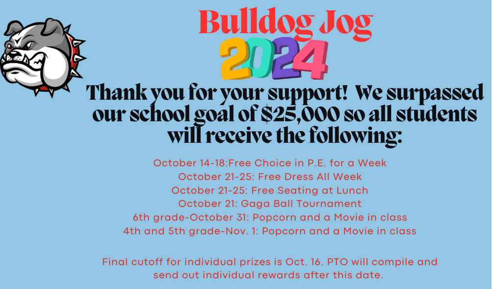 Bulldog Jog Rewards