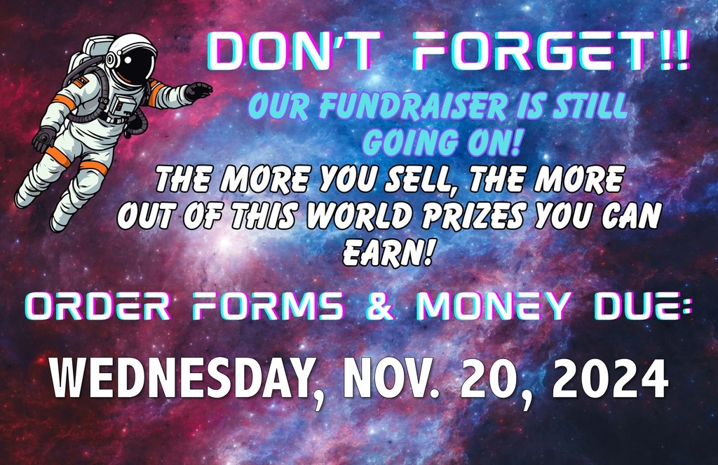 Order forms and money due November 20.