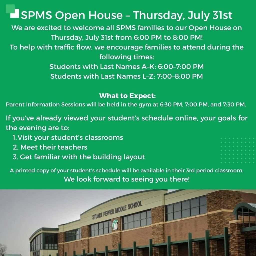 Open House Info