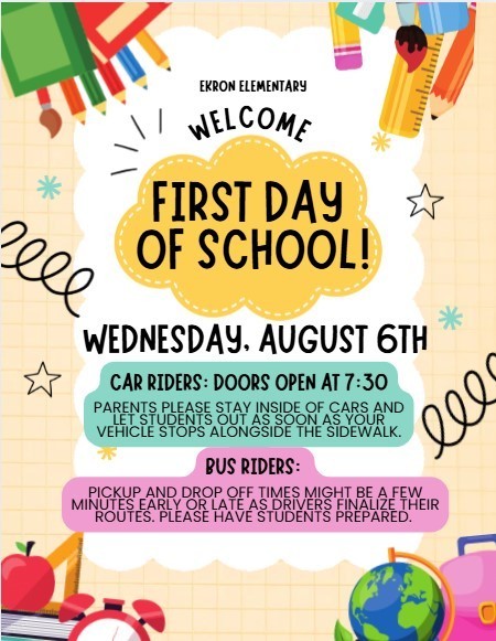 First day of school
