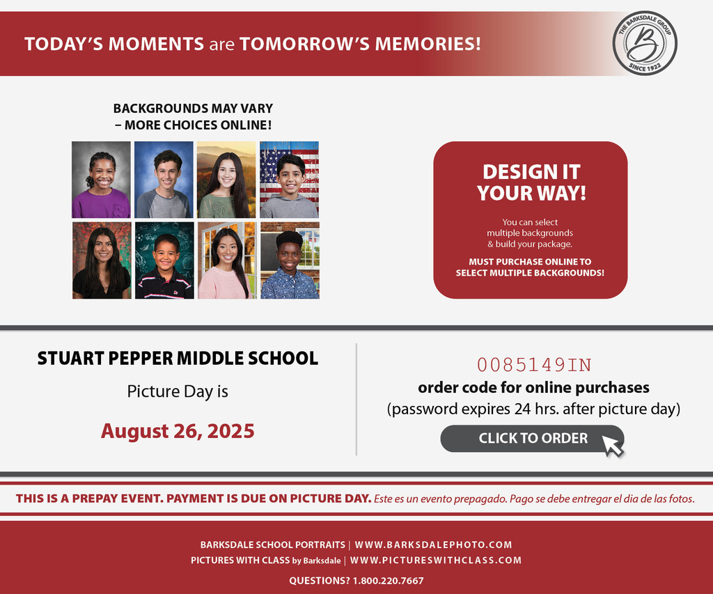 Picture Day Info