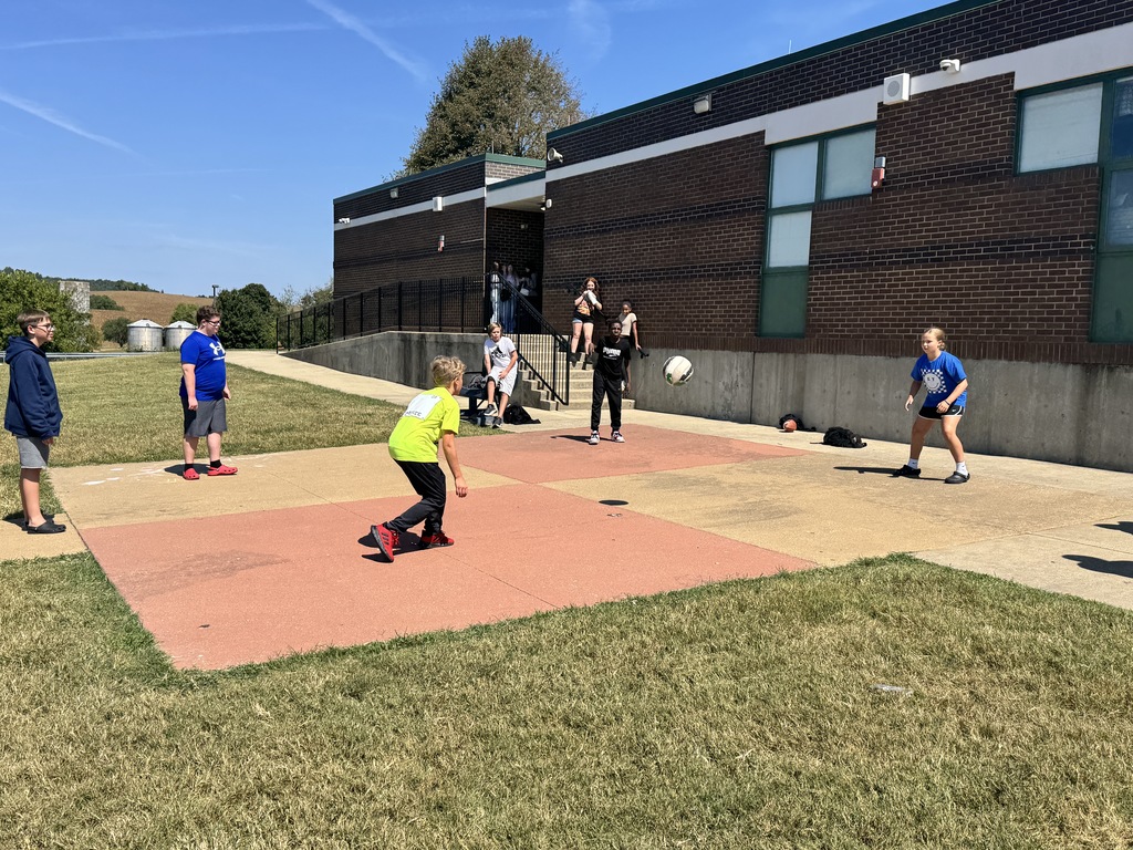 4 Square at recess.