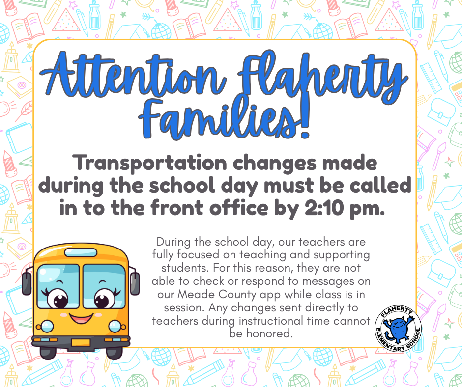 Transportation changes must be made by phone.