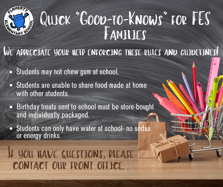 Quick information for families. 