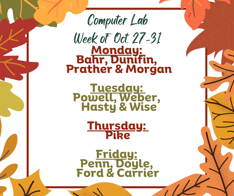 Lab week, Oct. 27