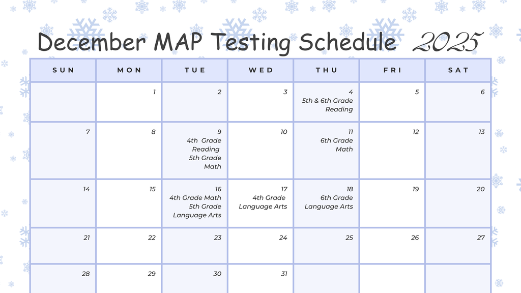 MAP schedule