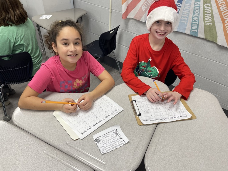  Mrs. Bates 4th grade class doing order of operations.