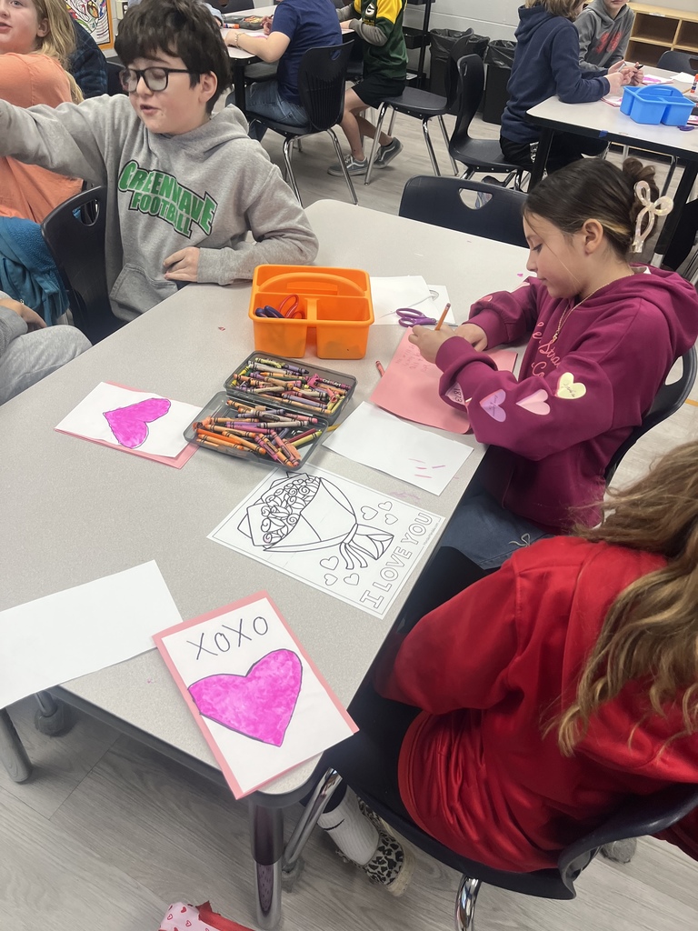 Students hard at work. 