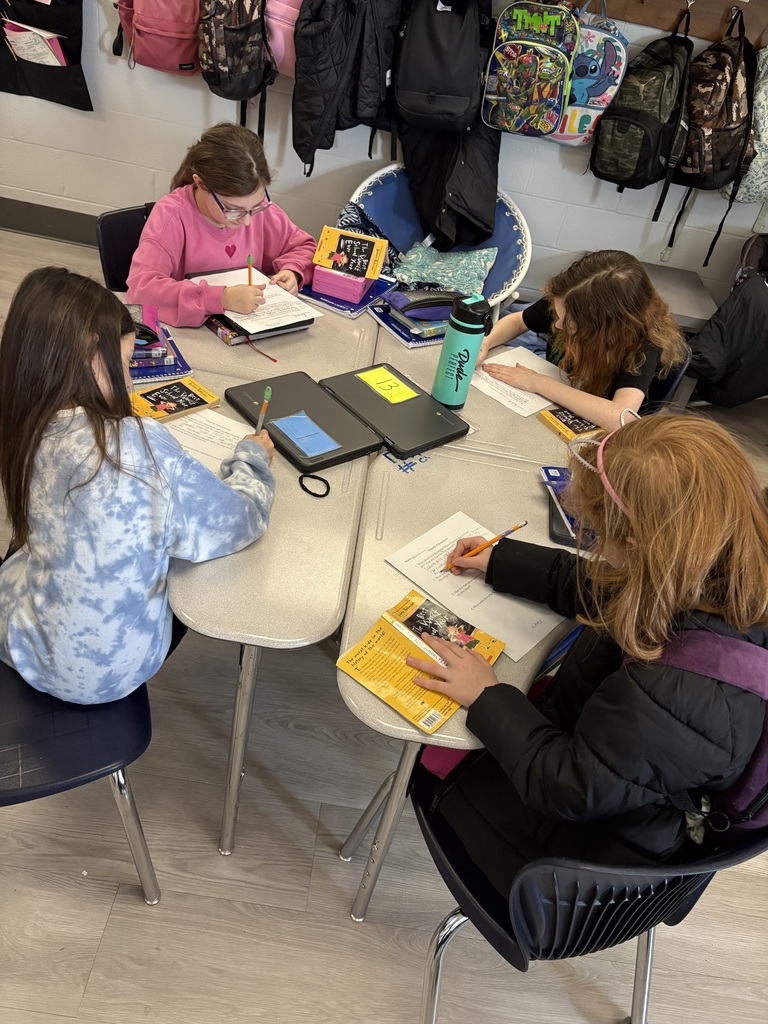 Students hard at work. 