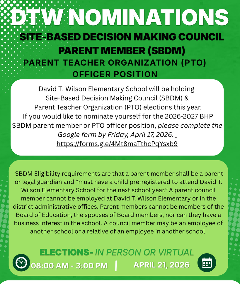 SBDM & PTO Nominations
