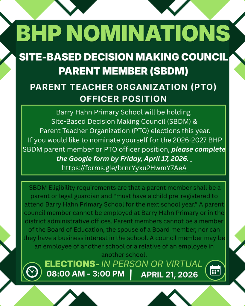 SBDM & PTO Nominations