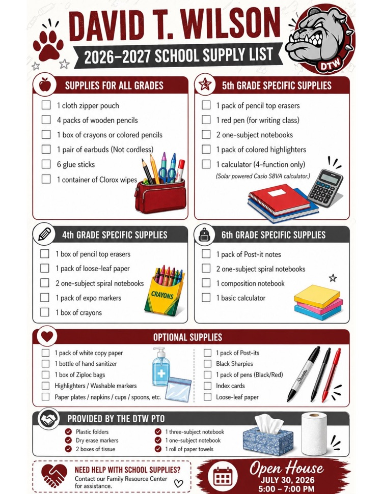 supply list