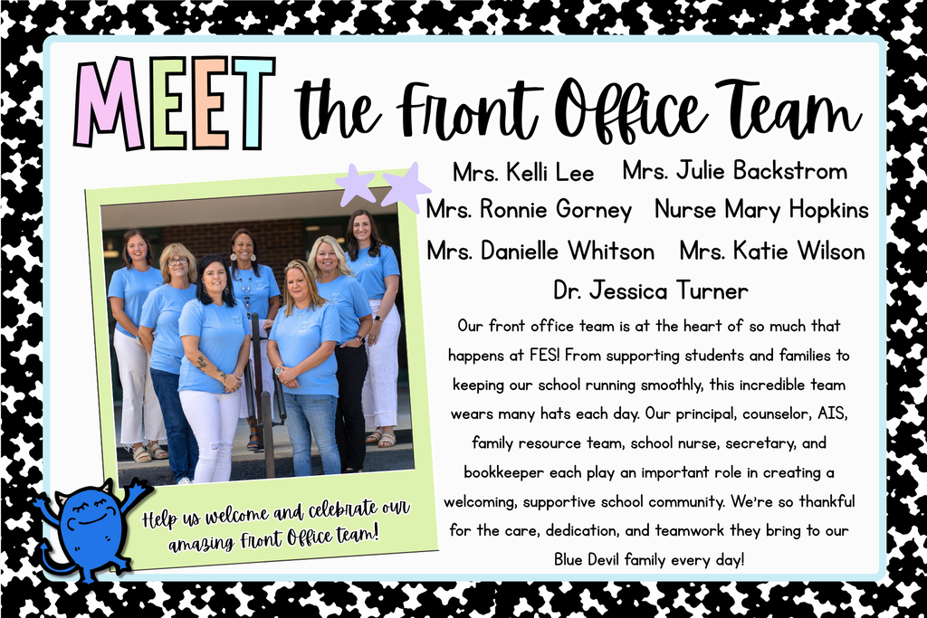 Photos of the front office team