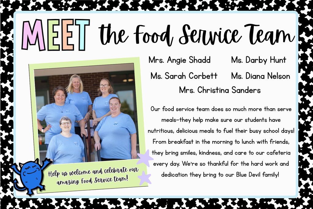 picture of our cafeteria staff